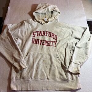 Vintage Stanford University Hoodie Sweatshirt Mens XL Soffe‎ Super Sweats USA